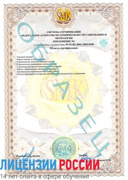 Образец сертификата соответствия (приложение) Трехгорный Сертификат OHSAS 18001